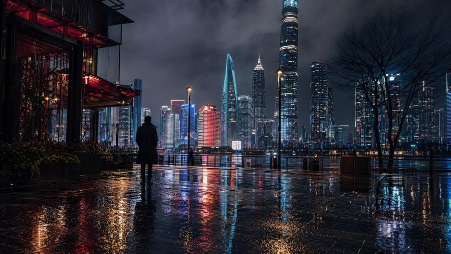 小马拉大车城市夜景短视频拍摄视频教程